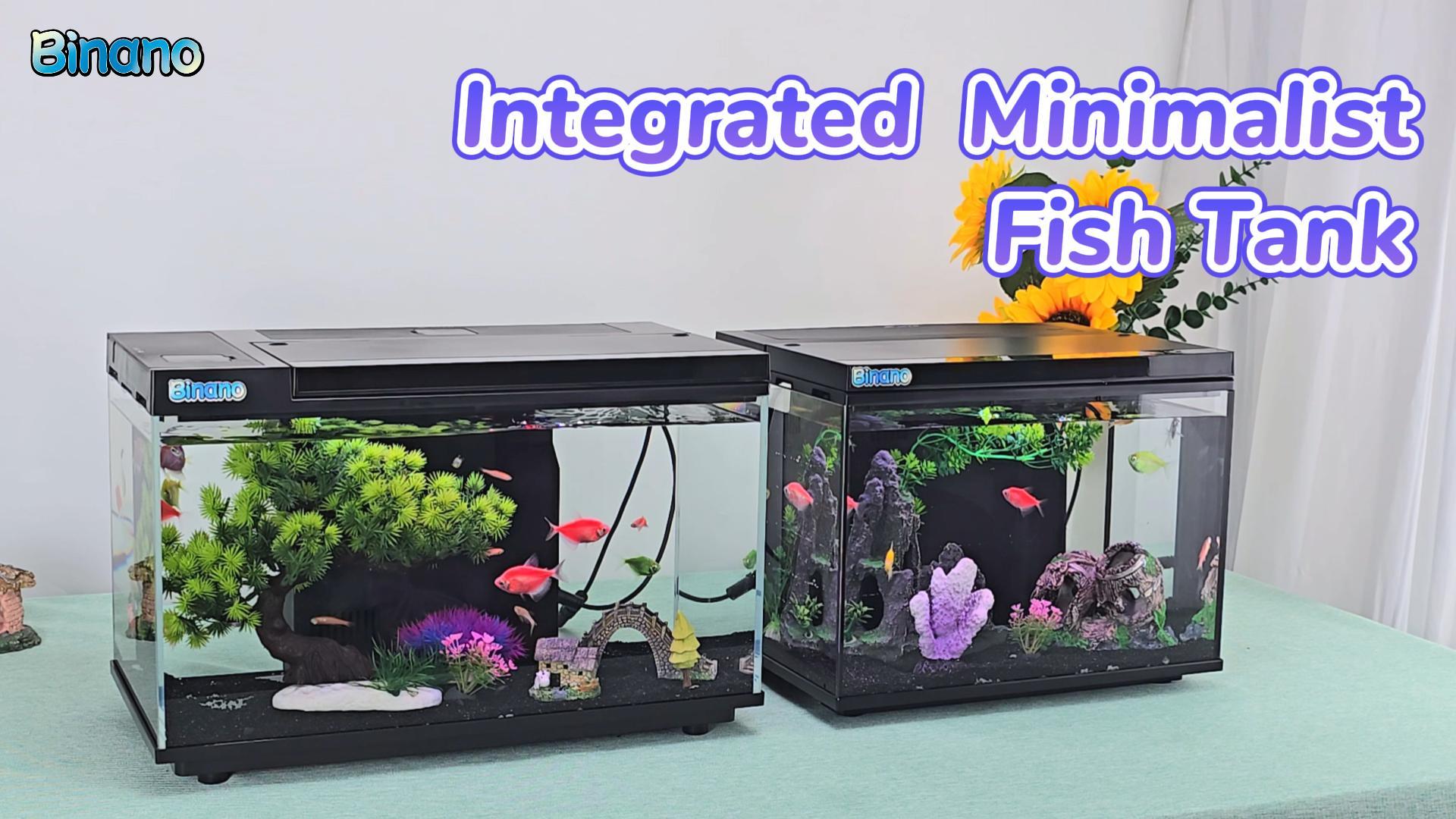 Amazon.com : 13.8 x 11 x 10.3 in Fish Tank Kit Ideal Aquarium for